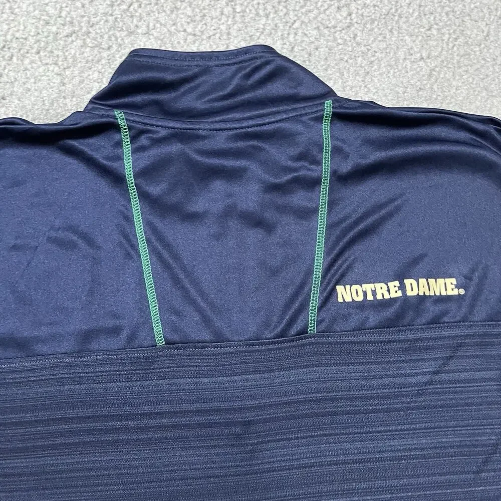 Notre Dame 1/4 Zip Pullover Mens 2XL Champion Long Sleeve Jacket Fighting Irish
